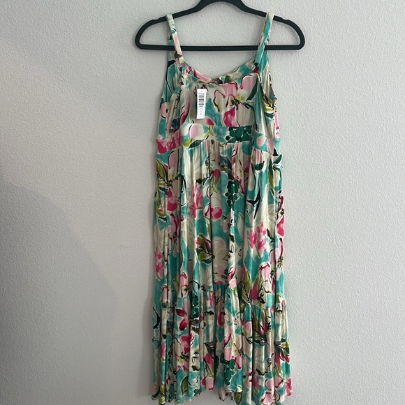 Torrid Tropical Floral Super Soft Knit Midi Dress NWT Size Large - Picture 9 of 11